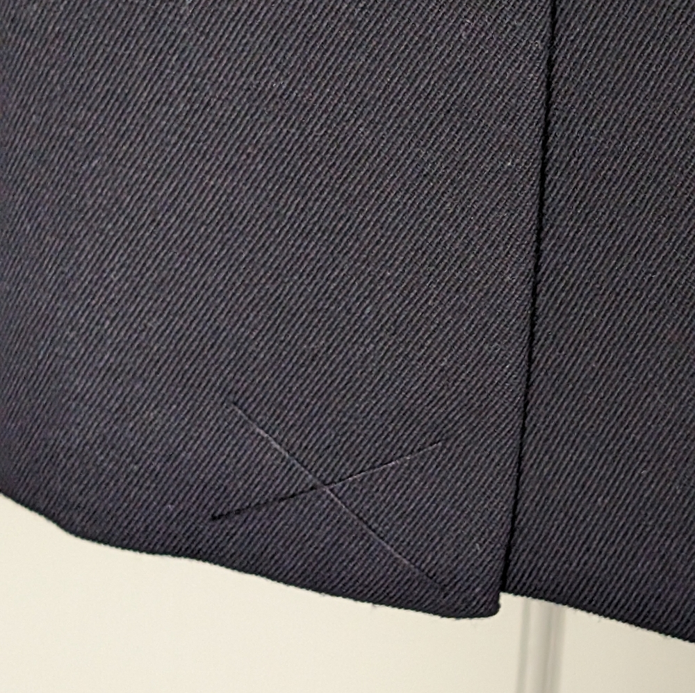 Navy blue J. Crew woolen long coat - Picture 3 of 4